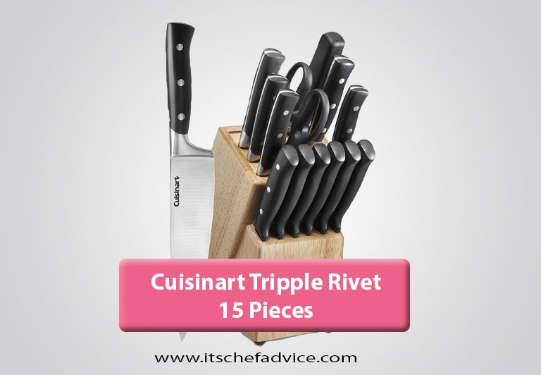 Cuisinart Triple 15-Piece Knife Block Set