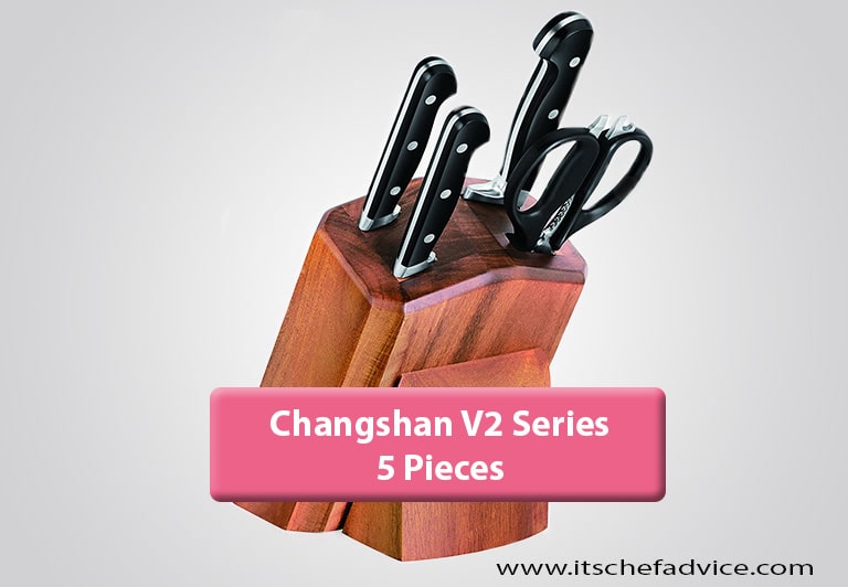 Cangshan V2 Series 5-Piece Starter Knife Block Set