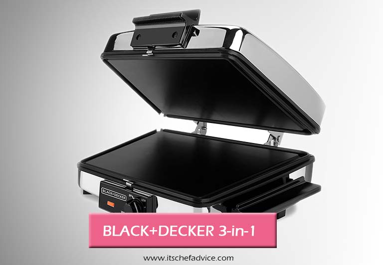 BLACK+DECKER Thin Waffle Maker/ Indoor Grill/Griddle