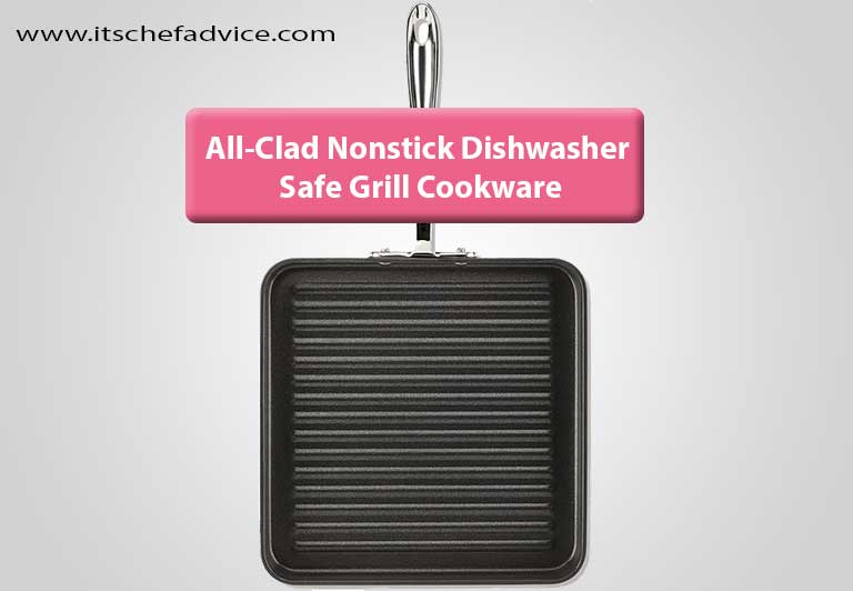 All-Clad-E7954064-HA1-Nonstick-Dishwasher-Safe-Grill-Cookware,-Black