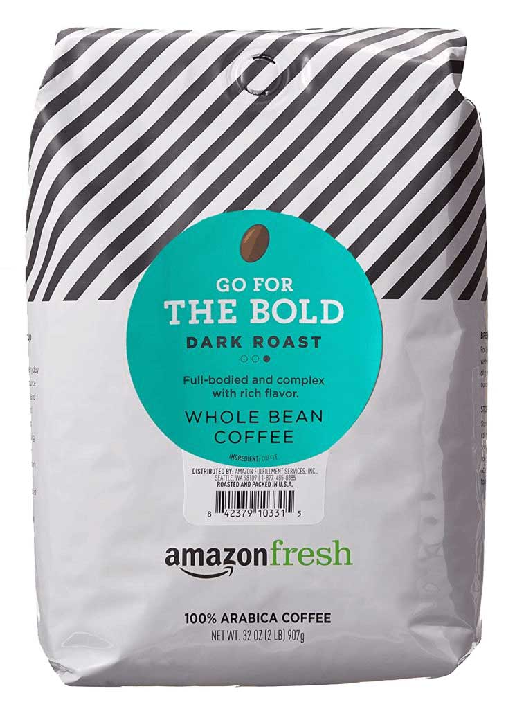 AmazonFresh Dark Roast Whole Beans Coffee
