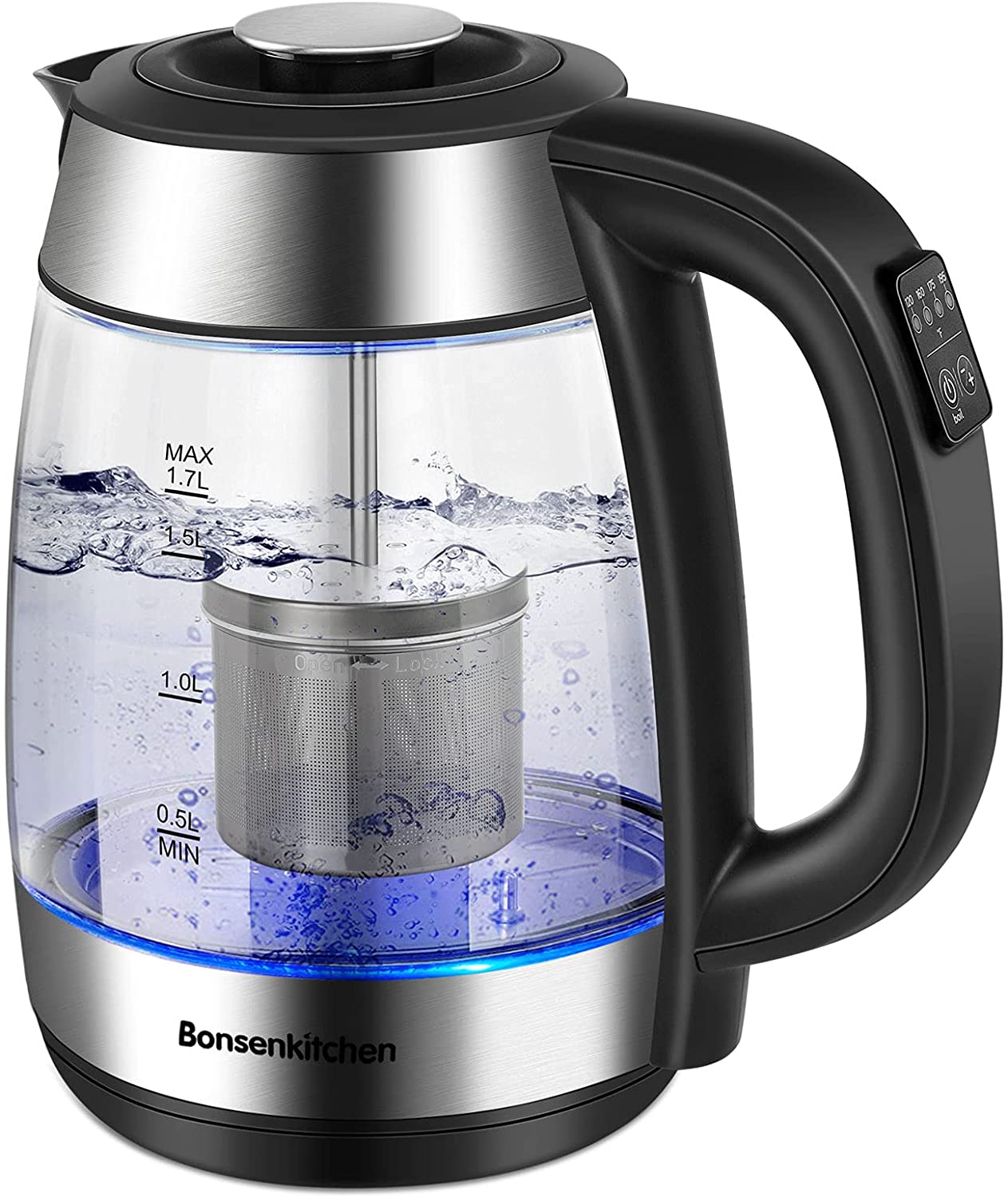 Bonsenkitchen Electric Kettles with Tea Infuser