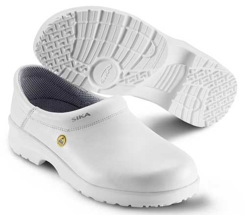 white colored chef shoes