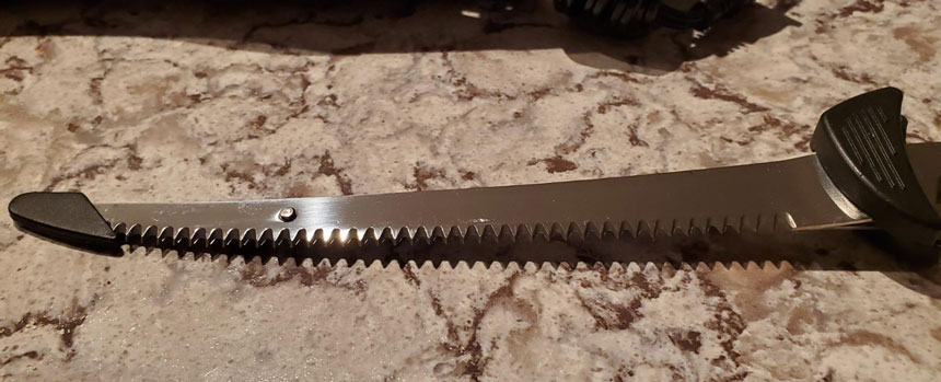 the Rupala fillet knife close up